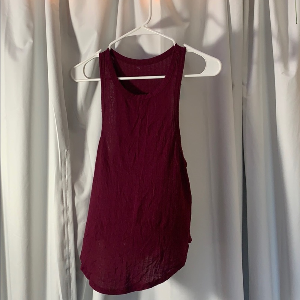 Maroon tank top